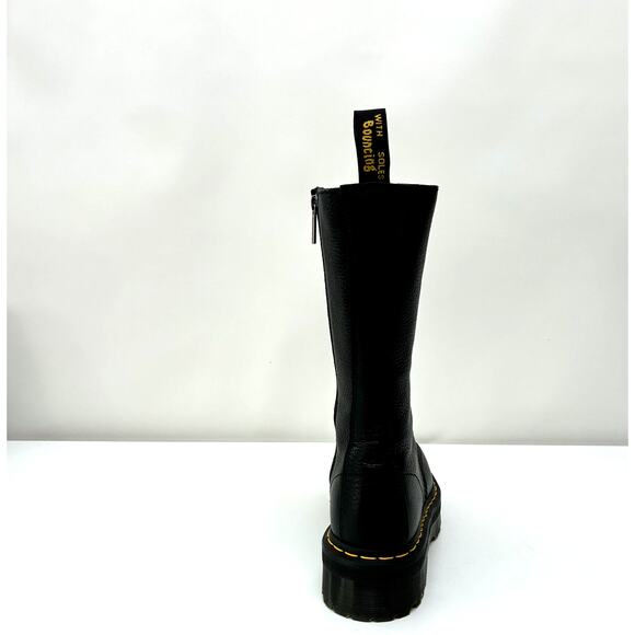 NIB Unisex Dr. Martens 1B99 Quad Black Leather Boots - W10; M9 - Picture 5 of 12